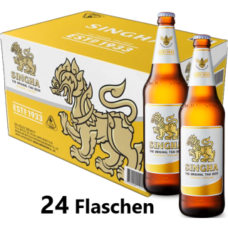 Singha Bier 24 Fl. Karton Abverkaufsaktion: buy 1 - get 1 free!
